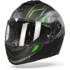Scorpion EXO-1400 Air Fortuna Matt Black-Green Full Face Helmet