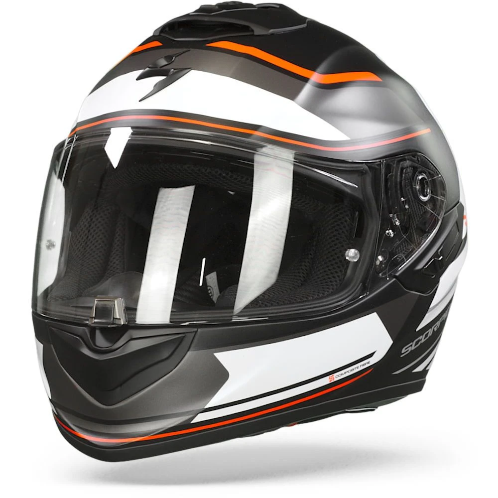 Scorpion EXO-1400 Air Vittoria Matt Black-White Full Face Helmet