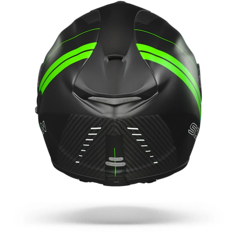 Scorpion EXO-1400 Carbon Air Drik Matt Black-Green Full Face Helmet - Image 5
