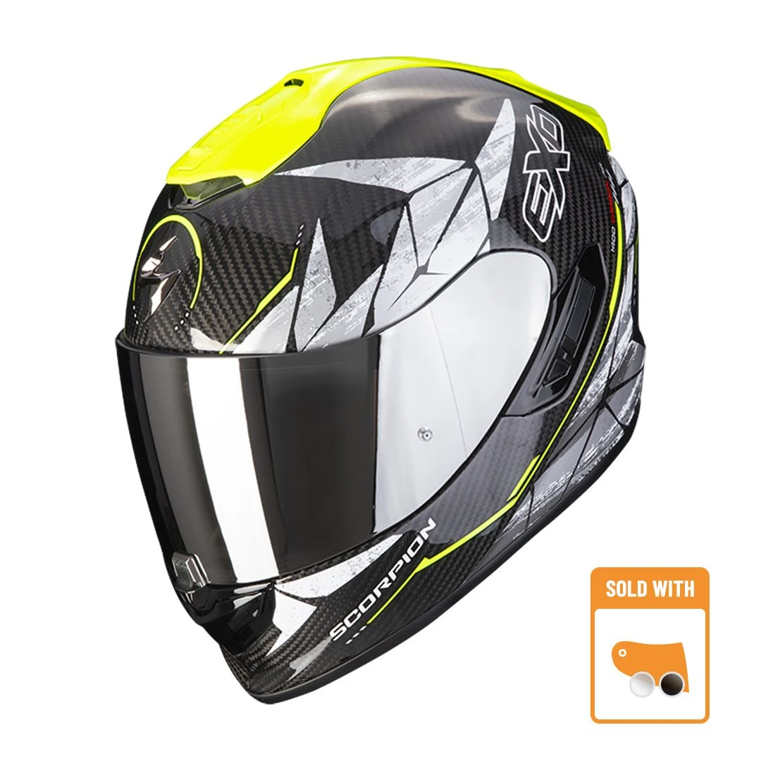 Scorpion Exo-1400 Evo Carbon Air Aranea Black-Neon Yellow