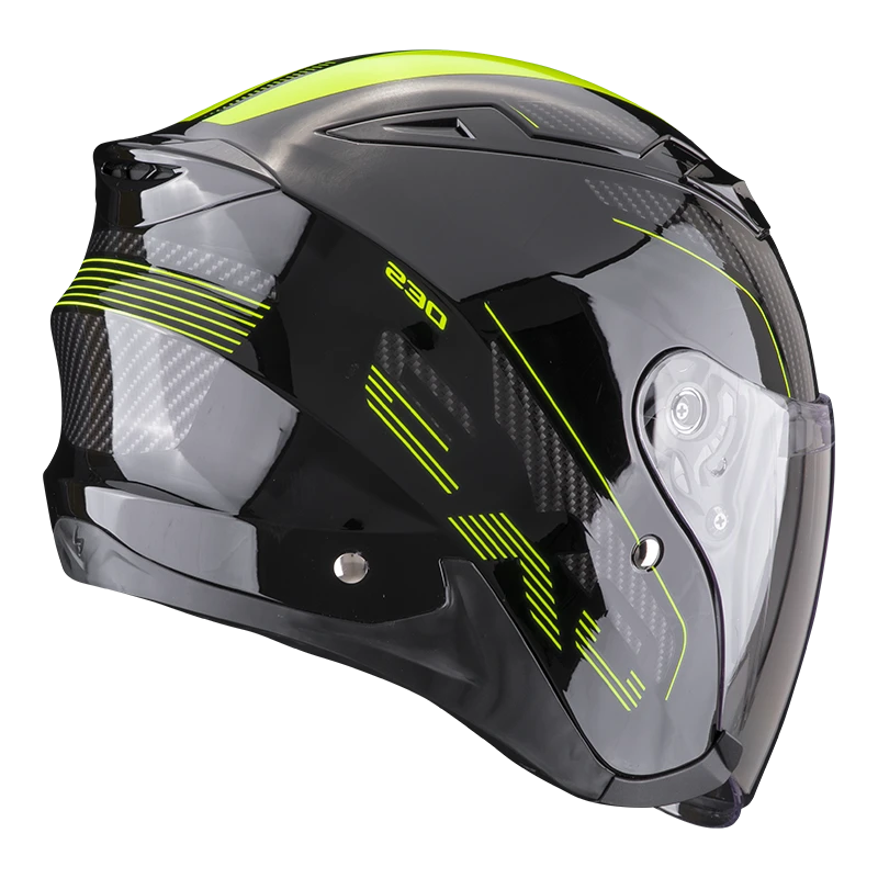 Scorpion EXO-230 Condor Black-Neon Yellow Jet Helmet - Image 2