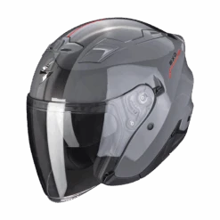 Scorpion EXO-230 SR Cement Grey-Red Jet Helmet
