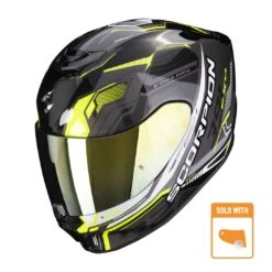 Scorpion Exo-391 Haut Black-Silver-Neon Yellow