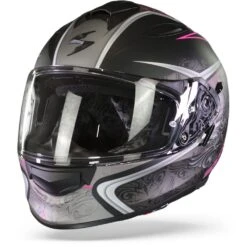 Scorpion EXO-491 Run Matt Black Pink Full Face Helmet