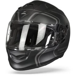 Scorpion EXO-491 West Matt Black Silver Full Face Helmet