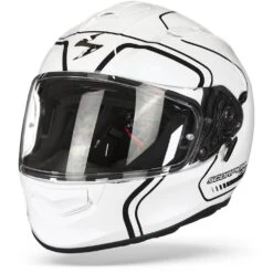 Scorpion EXO-491 West White Black Full Face Helmet