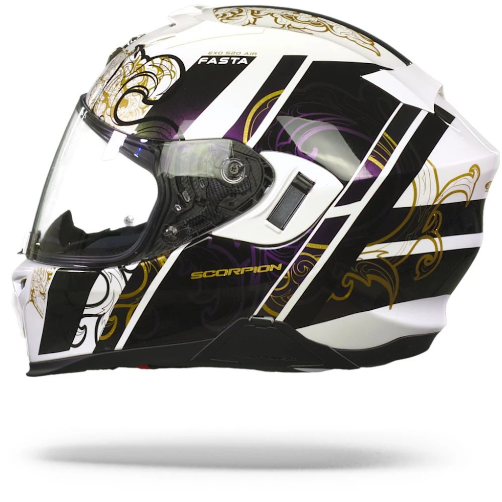 Scorpion EXO-520 Air Fasta White Chameleon Full Face Helmet - Image 6