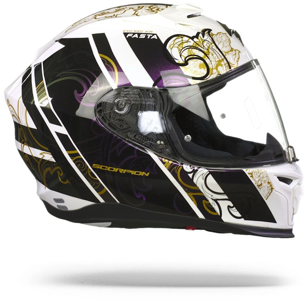 Scorpion EXO-520 Air Fasta White Chameleon Full Face Helmet - Image 4