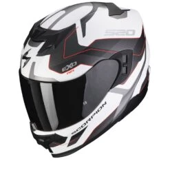Scorpion Exo-520 Evo Air Elan Matt White-Silver-Red