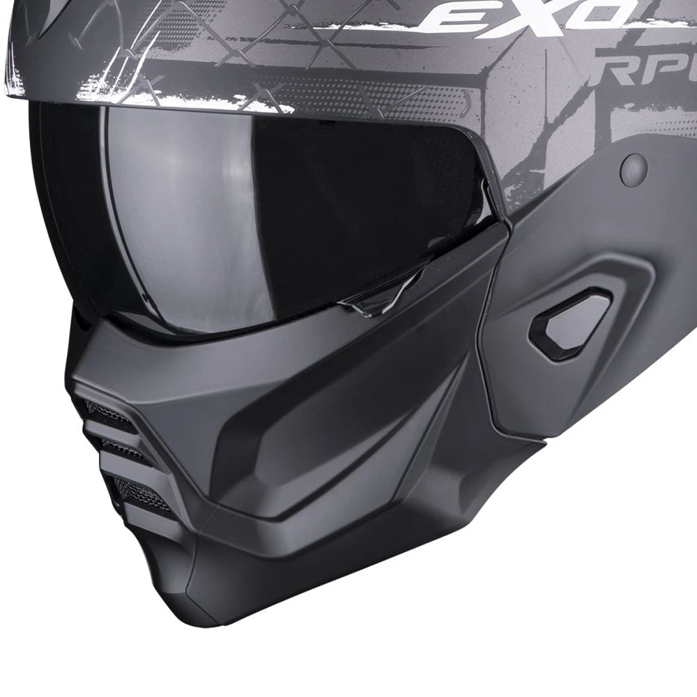 Scorpion Exo-Combat II Xenon Matt Black-White - Image 2