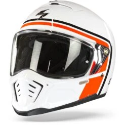 Scorpion EXO-HX1 Nostalgia White-Red-Black Full Face Helmet