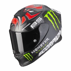 Scorpion EXO-R1 Air Fabio Monster Replica Black Matt Red Full Face Helmet