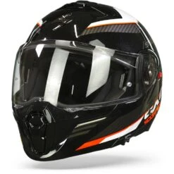 Scorpion EXO-930 Navig Metal Black-Red Modular Helmet