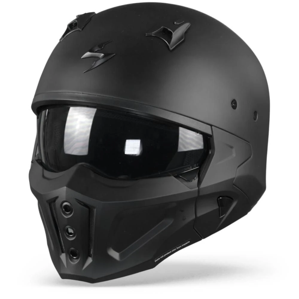 Scorpion Covert-X Solid Matt Black Jet Helmet