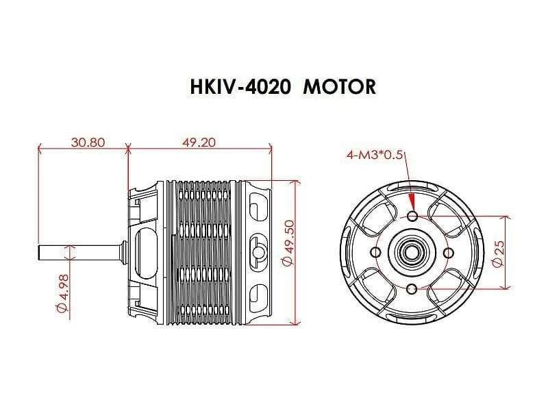 Scorpion HKIV-4020-1320KV Brushless Motor - Image 2