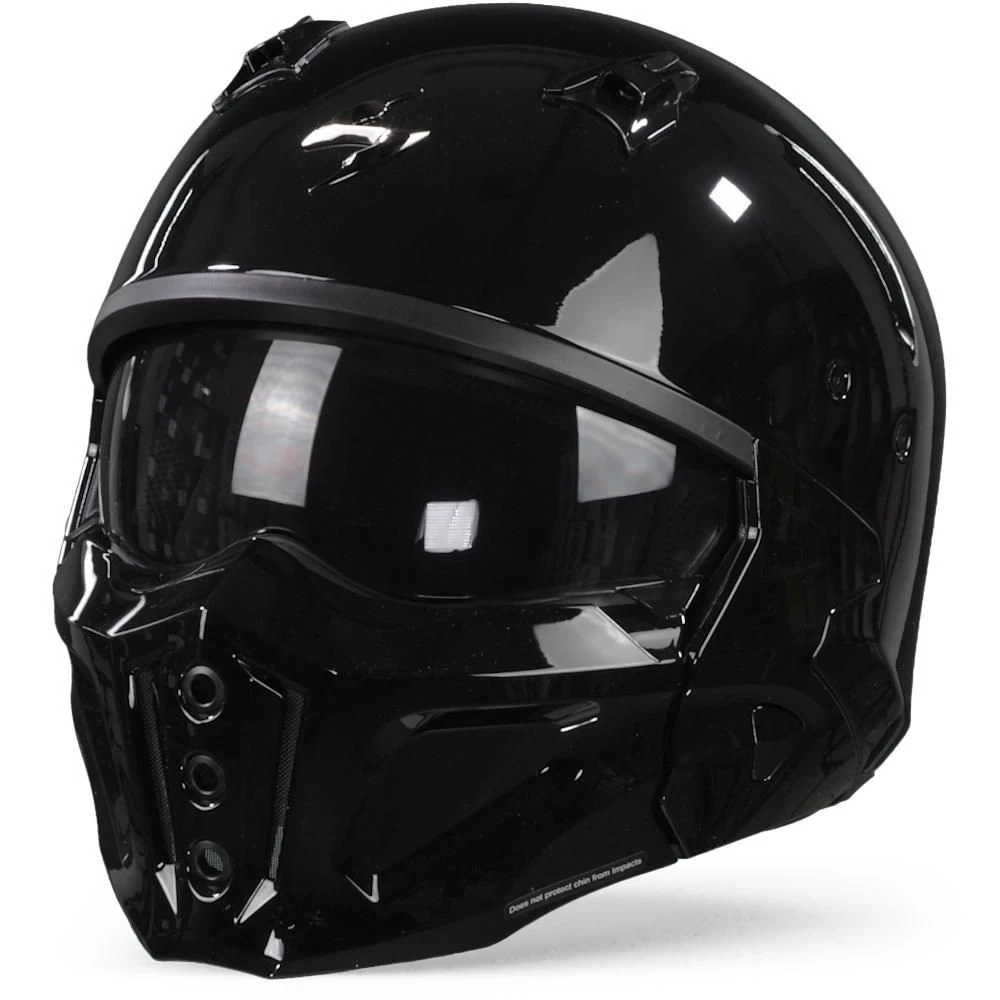 Scorpion Covert-X Solid Black Jet Helmet