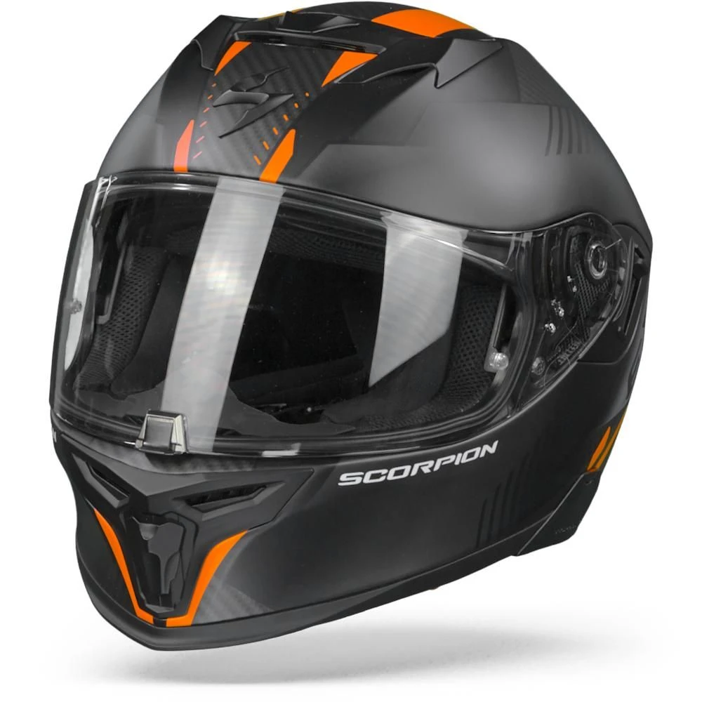 Scorpion EXO-520 Air Laten Matt Black Orange Full Face Helmet