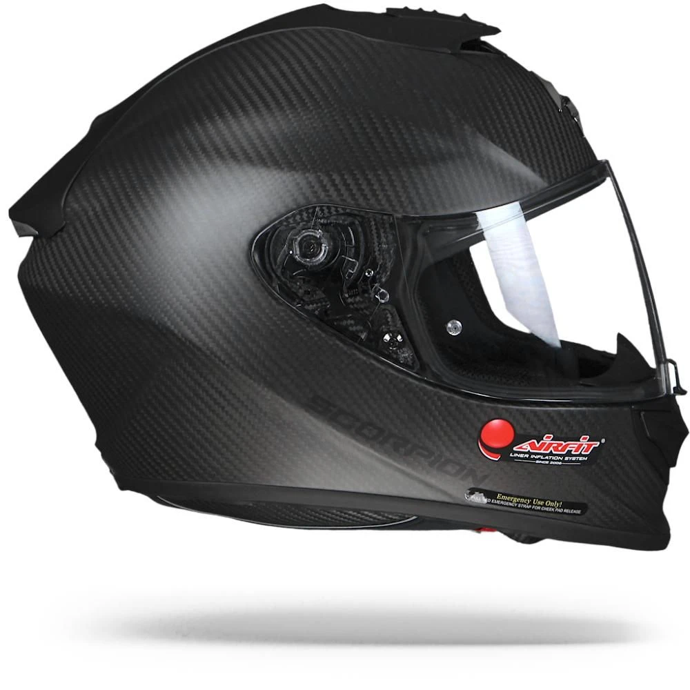 Scorpion EXO-1400 Air Carbon Solid Matt Black Full Face Helmet - Image 2